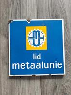 Emaille bord Lid Metaalunie, Antiek en Kunst, Antiek | Emaille, Ophalen