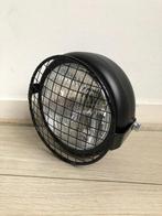 Koplamp zwart caferacer bobber scrambler + rooster, Ophalen of Verzenden, Nieuw