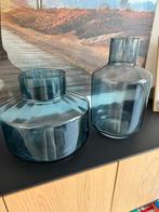 Grote blauwe glazen vaas, Antiek en Kunst, Antiek | Vazen, Ophalen