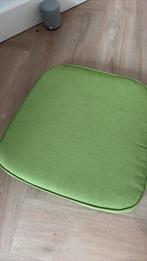 2 groene zitkussens, Ophalen of Verzenden, Zo goed als nieuw