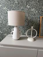 Leuke tafellamp met stoffen kap, Ophalen of Verzenden, Zo goed als nieuw, Stof, Minder dan 50 cm