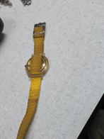 Gele Vintage Polshorloge dames, Ophalen of Verzenden, Gebruikt
