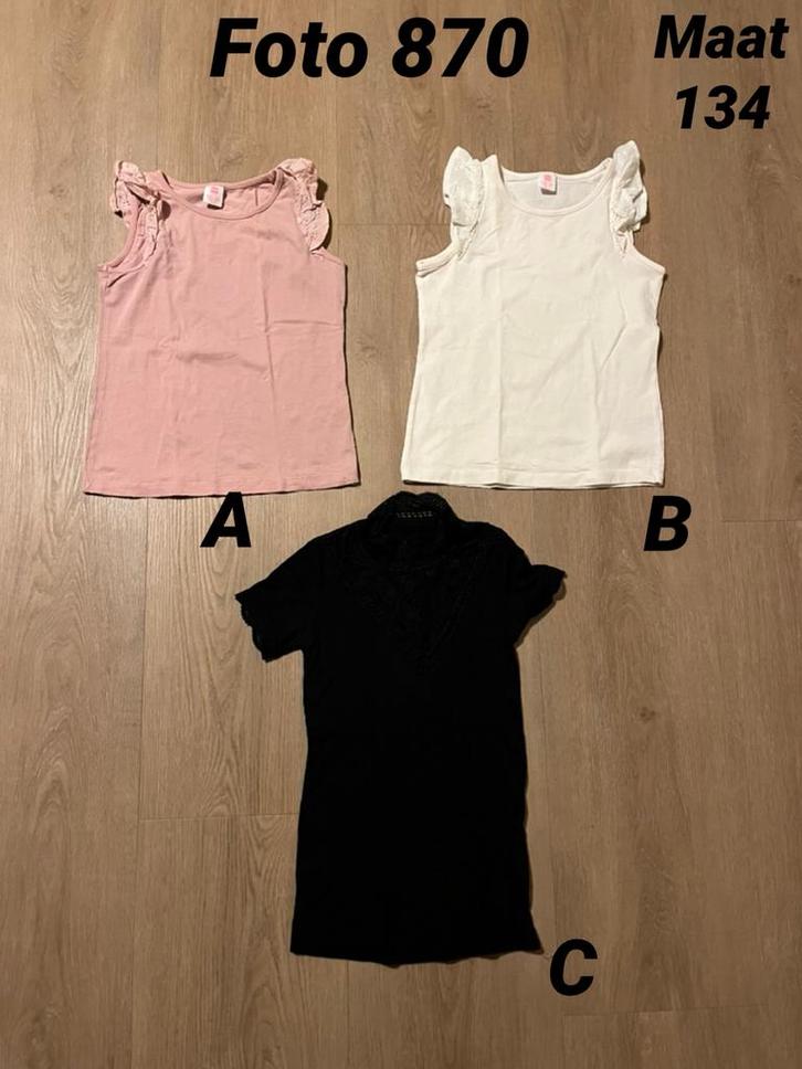 Shirt meisje maat 134 *foto 870*, Kinderen en Baby's, Kinderkleding | Maat 134, Zo goed als nieuw, Meisje, Shirt of Longsleeve