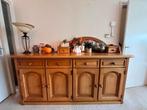 Dressoir kast massief eiken 215 x 57 x 95, Huis en Inrichting, Kasten | Dressoirs, Ophalen, Eikenhout, Zo goed als nieuw, 200 cm of meer