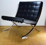 Barcelona Chair voor Alivar, zwart leer, evt. 2 beschikbaar, Ophalen of Verzenden, Gebruikt, Metaal