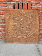 Haardplaat " De Fluitspeler " klein model, Antiek en Kunst, Ophalen