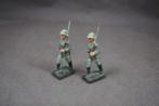 2 Marcherende Duitse soldaten - LINEOL, Antiek en Kunst, Ophalen of Verzenden