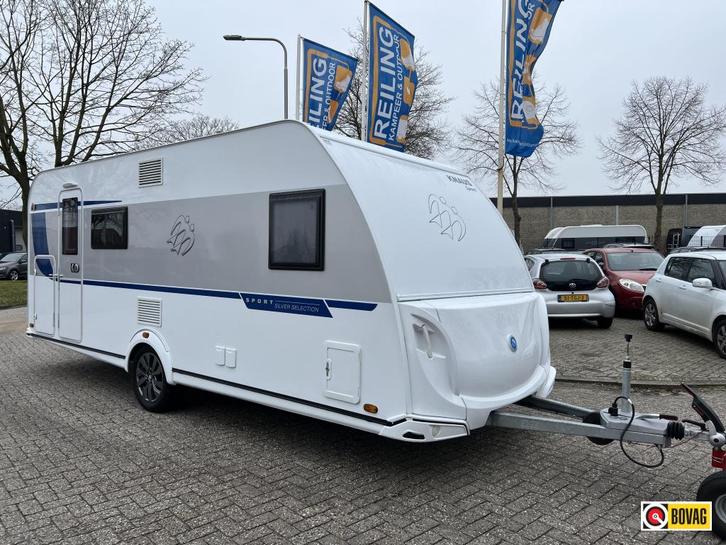Knaus Sport Silver Selection 540 FDK, Caravans en Kamperen, Caravans, Bedrijf, tot en met 6, 1000 - 1250 kg, Treinzit, Knaus, Dwars-stapelbed