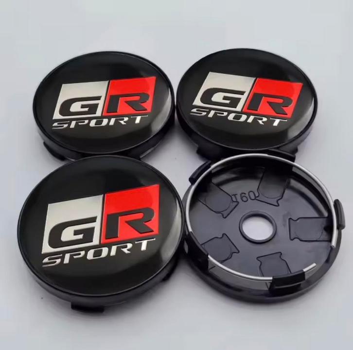 Toyota GR Naafdoppen - Set van 4, Auto diversen, Wieldoppen, Nieuw, Ophalen of Verzenden