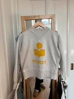 Lichtgrijze Isabel Marant trui met geel logo - Maat 36, Isabel Marant, Ophalen of Verzenden, Maat 36 (S), Grijs