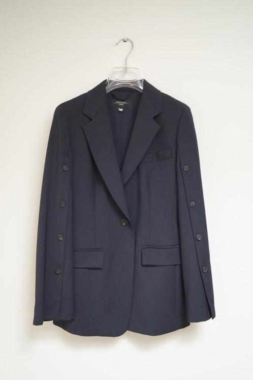 MAX MARA Blazer Maat 36, Kleding | Dames, Jasjes, Kostuums en Pakken, Zo goed als nieuw, Jasje, Maat 36 (S), Blauw, Verzenden