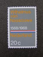 1968: NVPH 908, Volkslied Wilhelmus 400 jaar; postfris, Postzegels en Munten, Postzegels | Nederland, Ophalen of Verzenden, Na 1940