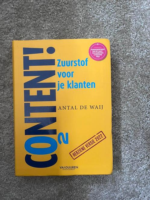 Antal de Waij - Content, 2e editie, Boeken, Economie, Management en Marketing, Zo goed als nieuw, Ophalen of Verzenden