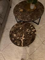 Richmond Salontafels Marmer Orion Set, Huis en Inrichting, Ophalen, Rond, 50 tot 100 cm, Zo goed als nieuw
