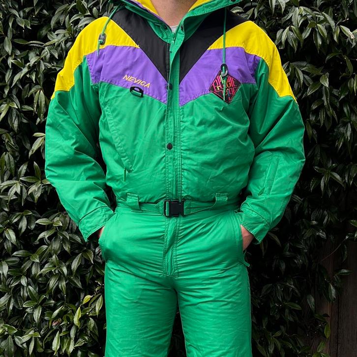 Vintage Retro Skipak (M), Kleding | Heren, Wintersportkleding, Gedragen, Pak, Maat 48/50 (M), Ophalen of Verzenden