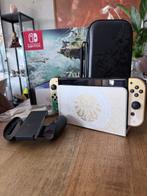 Switch oled  - limited  Zelda editie, Spelcomputers en Games, Spelcomputers | Nintendo Switch, Ophalen, Zo goed als nieuw, Met 1 controller