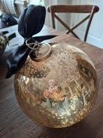 Luxe, goudkleurige Riviera Maison decoratie bal, Huis en Inrichting, Woonaccessoires | Wereldbollen, Ophalen of Verzenden, Zo goed als nieuw