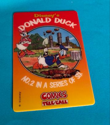 Zeldzame Donald Duck Telefoonkaart - Limited Edition beschikbaar voor biedingen