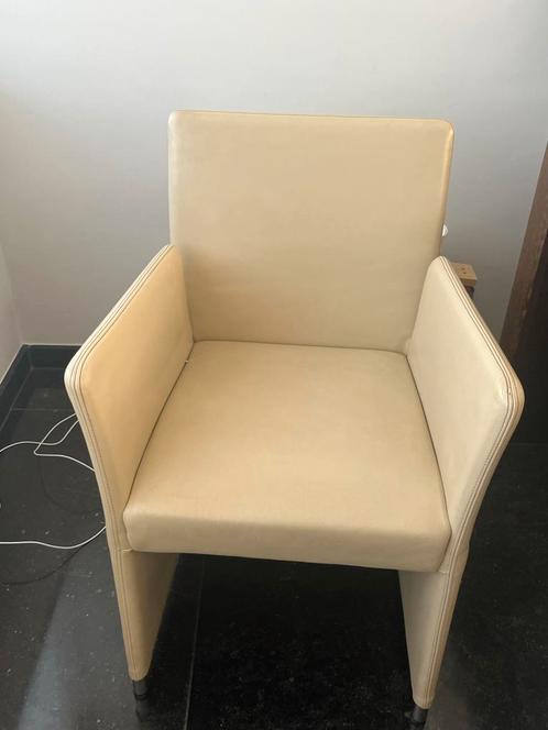 6 Walter Knoll Keukenstoelen, Huis en Inrichting, Stoelen, Gebruikt, Vijf, Zes of meer stoelen, Leer, Overige kleuren, Ophalen