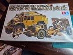 Tamiya British 25pdr Field Gun & Quad Gun Tractor, Hobby en Vrije tijd, Modelbouw | Auto's en Voertuigen, Auto, 1:32 tot 1:50