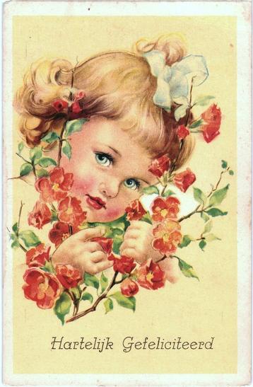 806225	vintage	Kinderkaart	Meisje	 	Nette oude kaart onbesch beschikbaar voor biedingen