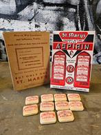 WWII US St.Mary's aspirin display with 10 tins, Verzamelen, Amerika, Ophalen of Verzenden, Landmacht