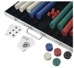 Pokeren pokerset met 1000 chips aluminium GRATIS BEZORGD!, Verzenden, Nieuw