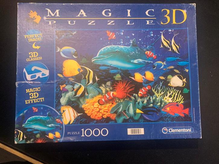 Clementoni Magic 3D Puzzel 1000 Stukjes, Hobby en Vrije tijd, Denksport en Puzzels, Gebruikt, Legpuzzel, Ophalen of Verzenden
