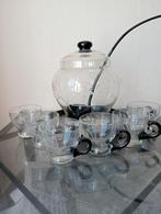 Prachtige kristallen art deco punch bowl set, Verzamelen, Glas en Borrelglaasjes, Ophalen, Zo goed als nieuw, Overige typen