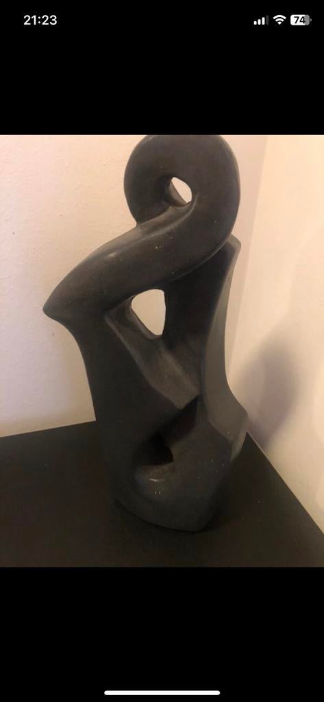 Thom, Abstract Keramiek beeld THOM jaren 80 Vintage, Ophalen of Verzenden