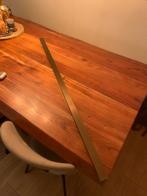 Saniclear profiel douchewand verouderd messing, Huis en Inrichting, Tafels | Eettafels, Ophalen, Zo goed als nieuw, Rond, 100 tot 150 cm