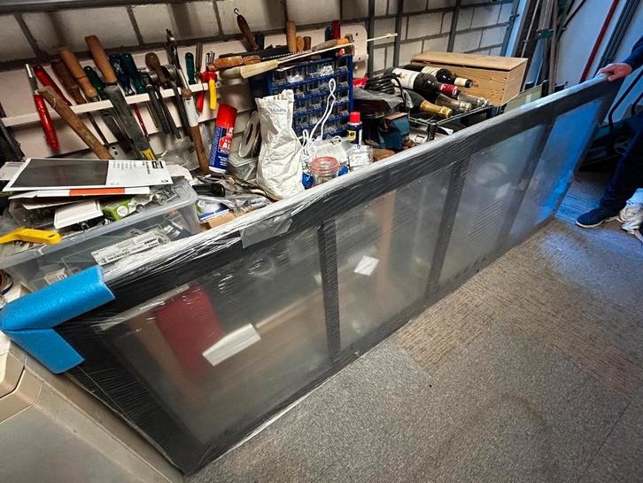 Weekamp binnendeur zwart met glas NIEUW (WK6308-C), Doe-het-zelf en Verbouw, Deuren en Horren, Nieuw, Binnendeur, 215 cm of meer