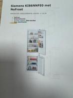 Siemens inbouw koel vries combinatie Nofrost, Witgoed en Apparatuur, Koelkasten en IJskasten, Ophalen, 150 tot 200 liter, Met aparte vriezer