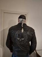 Harley Davidson Leren Motorjas - Buffelleer, Zwart, Overige maten, Ophalen of Verzenden, Harley Davidson