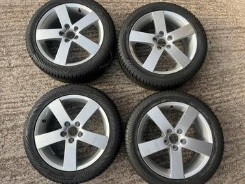 Saab ALU52 17Inch EVO 5-spaaks Velgen+nwe All Weather banden beschikbaar voor biedingen