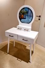 Kaptafel 80x40 cm met spiegel met verlichting (en verhaal), Huis en Inrichting, Tafels | Kaptafels, Ophalen, 50 tot 100 cm, Zo goed als nieuw