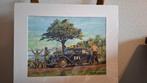 tweede wereldoorlog Militair, Antiek en Kunst, Kunst | Litho's en Zeefdrukken, Verzenden