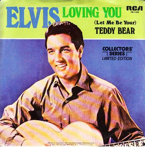 elvis presley - loving you / let me be your  TEDDY BEAR, Cd's en Dvd's, Vinyl Singles, Single, Pop, 7 inch, Ophalen of Verzenden