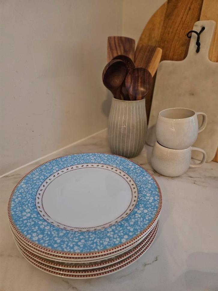 Pip Studio Dinerborden - 6 stuks, Huis en Inrichting, Keuken | Servies, Gebruikt, Bord(en), Overige stijlen, Aardewerk, Ophalen of Verzenden