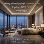 40% discount on luxury hotels, Twee personen, 1 overnachting