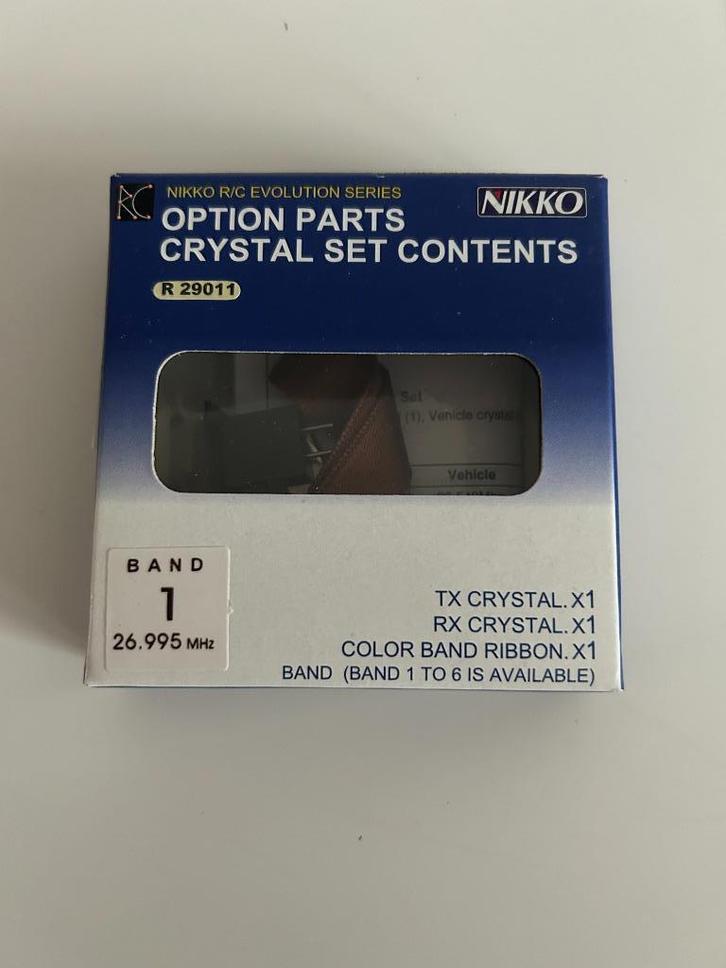 Nikko R29011 Band 1 26.995 mhz crystal set nieuw rc auto, Hobby en Vrije tijd, Modelbouw | Radiografisch | Auto's, Nieuw, Onderdeel