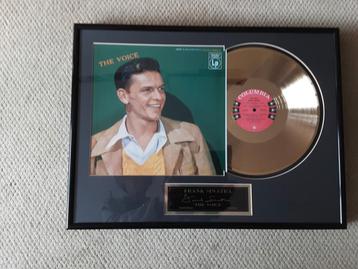 LP THE VOICE Frank Sinatra gouden plaat ingelijst. beschikbaar voor biedingen