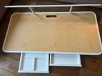 IKEA Mittzon (?) buro, bureau, 3x, wit en eiken, Huis en Inrichting, Bureaus, Ophalen, Zo goed als nieuw, Bureau