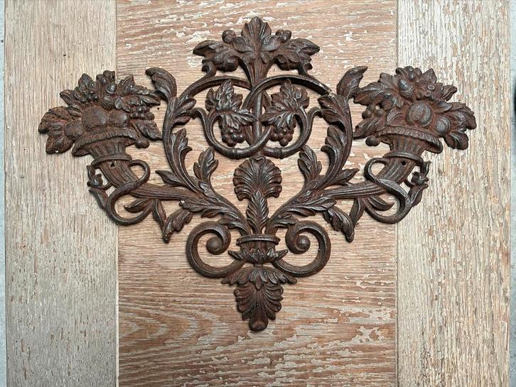Gietijzeren Hoorn des Overvloeds Wanddecoratie, Huis en Inrichting, Woonaccessoires | Wanddecoraties, Gebruikt, Ophalen