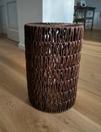 Rieten krukje, tafeltje, plantentafeltje. Nieuw, Huis en Inrichting, Tafels | Sidetables, Ophalen, 50 tot 100 cm, Rond, Nieuw