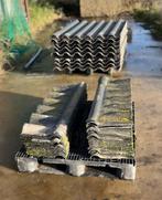 175 stuks vezelcement golfplaat | 6.5 golf | 110 x 153 cm, Ophalen, Overige materialen, Gebruikt, Zwart
