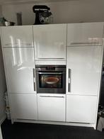 Keuken Nexxt125 hoogglans wit met inbouwapparatuur, Huis en Inrichting, Keuken | Complete keukens, Hoogglans of Gelakt, Gebruikt