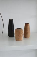 Vintage Applicata kandelaars / retro mid century deens 60 70, Huis en Inrichting, Woonaccessoires | Kandelaars en Kaarsen, Bruin