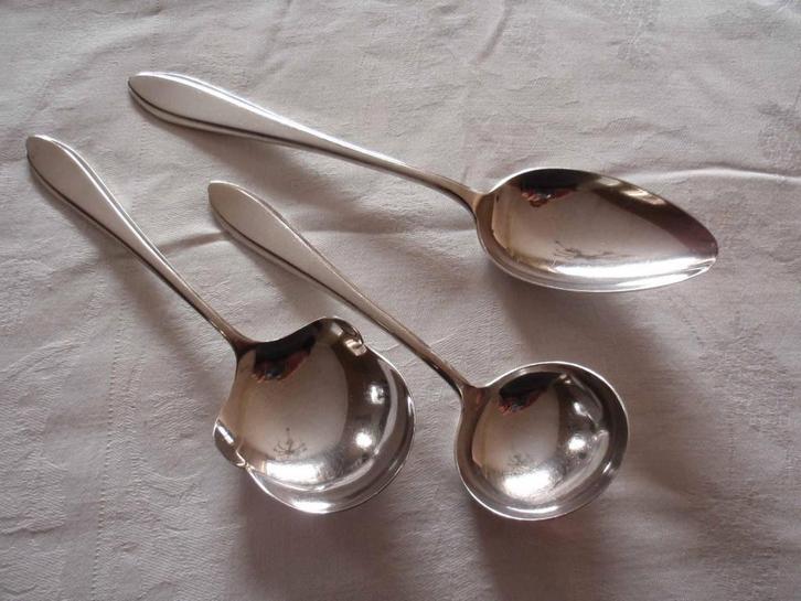 Verzilverd bestek Gero 90 puntfilet, Antiek en Kunst, Antiek | Bestek, Ophalen of Verzenden