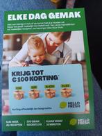 Korting Hello Fresh, Tickets en Kaartjes, Kortingen en Cadeaubonnen, Drie personen of meer, Kortingsbon, Overige typen